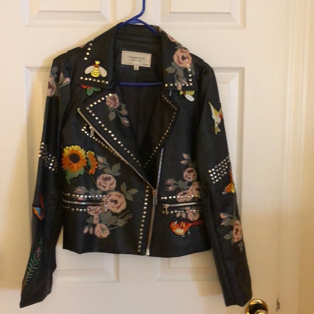 Faux leather jacket